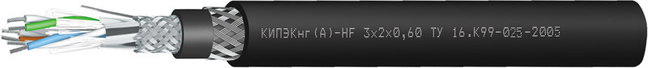 Кабель КИПЭКнг(А)-HF 2х2х0,60