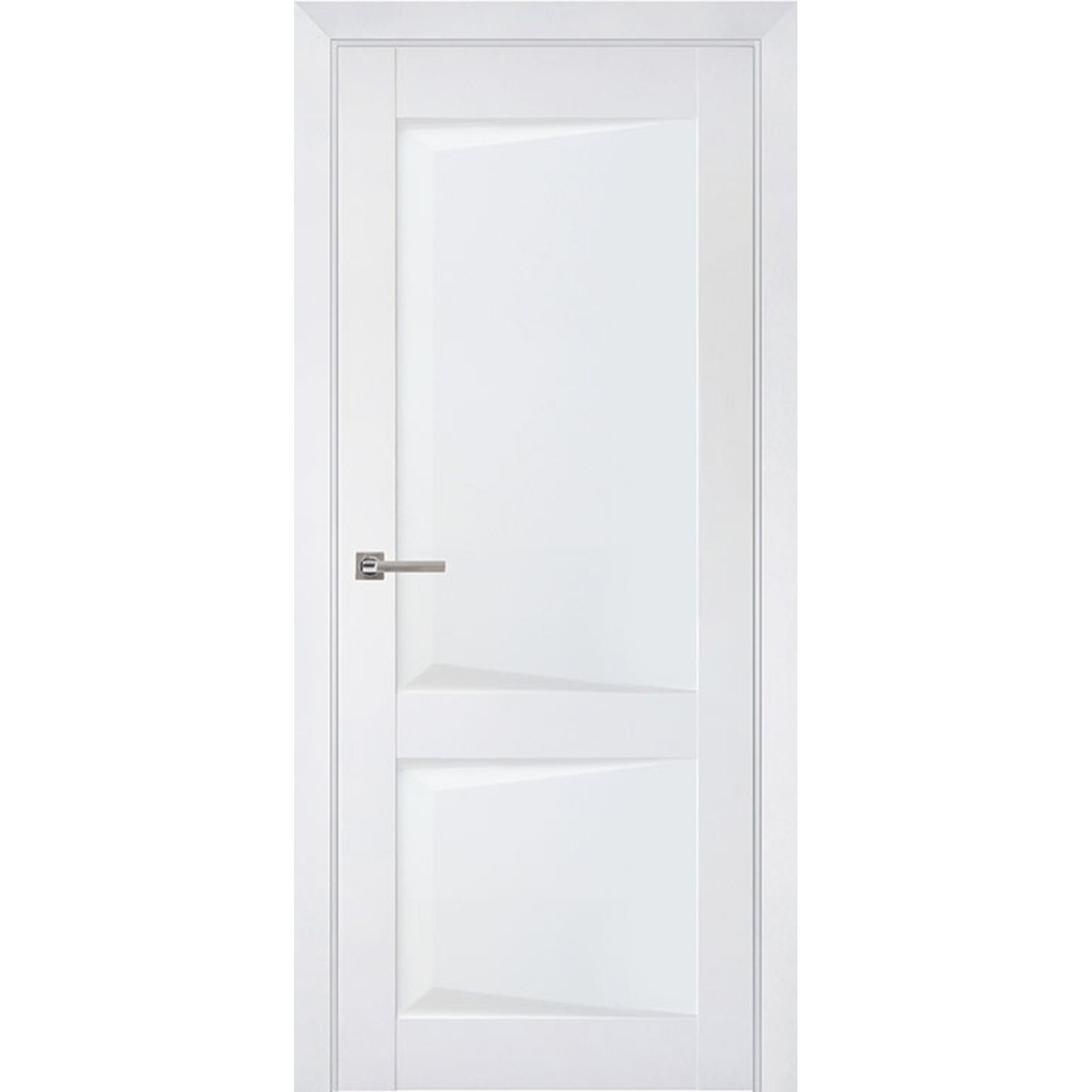 Двери межкомнатные Perfecto 102 белый бархат, полотно 80*200