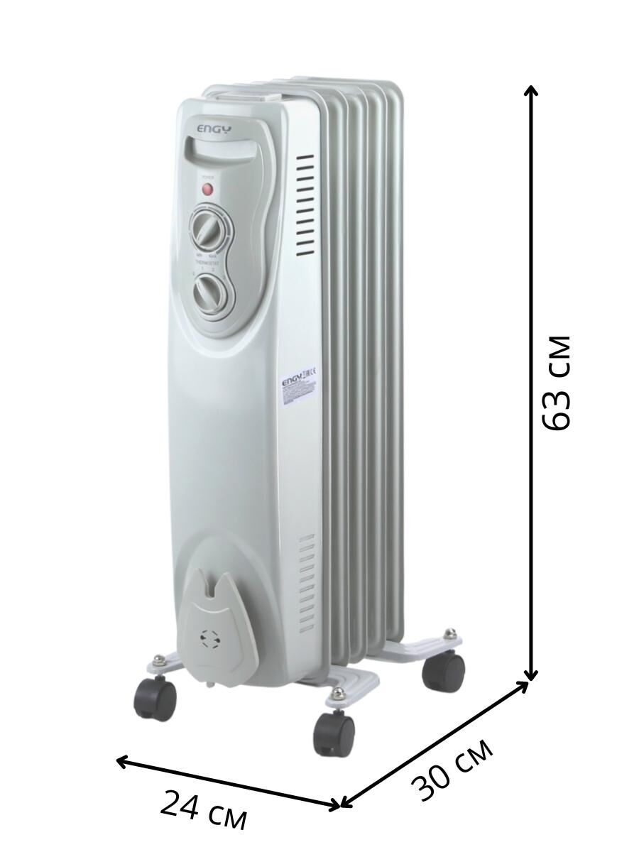 Масляный радиатор Engy EN-1305 (5 секций 1000 Вт) ENGY 5322 2