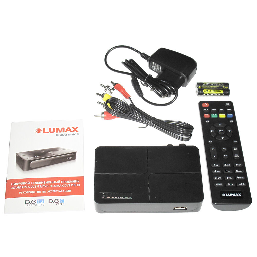 Цифровая ТВ приставка LUMAX DV2118HD, DVB-T2, Wi-Fi Lumax 64210 2
