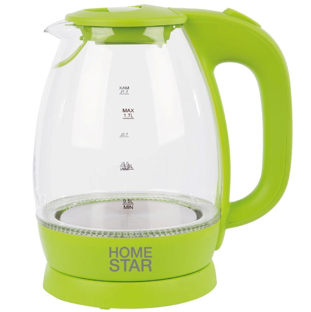 Чайник HOMESTAR HS-1012 зеленый 1.85 кВт, 1.7 л Homestar 66256