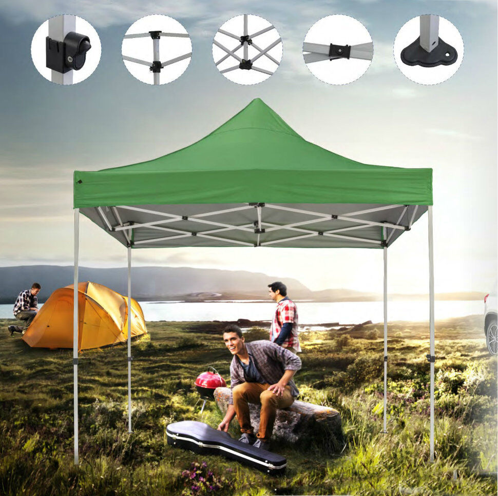 Шатер-гармошка быстросборный, тент палатка Helex 4220 зеленый 4 кв./м 67076 #2
