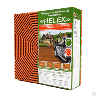 Плитка для садовых дорожек Helex 40х40х1,8 (6 шт) терракотовая 67166 #1
