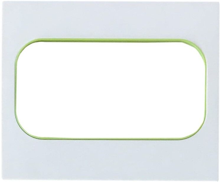 Стокгольм Рамка 2-местная белая с линией цвета зеленый EKF PROxima