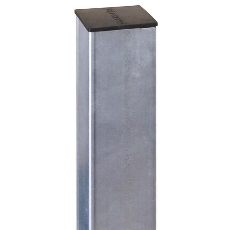 Столб 2,5 м 62х55х1,4 мм 5 отв. (1,53/1,73/2,03) под бетон цинк неокрашен. с заглушкой GL, УТ-00012999