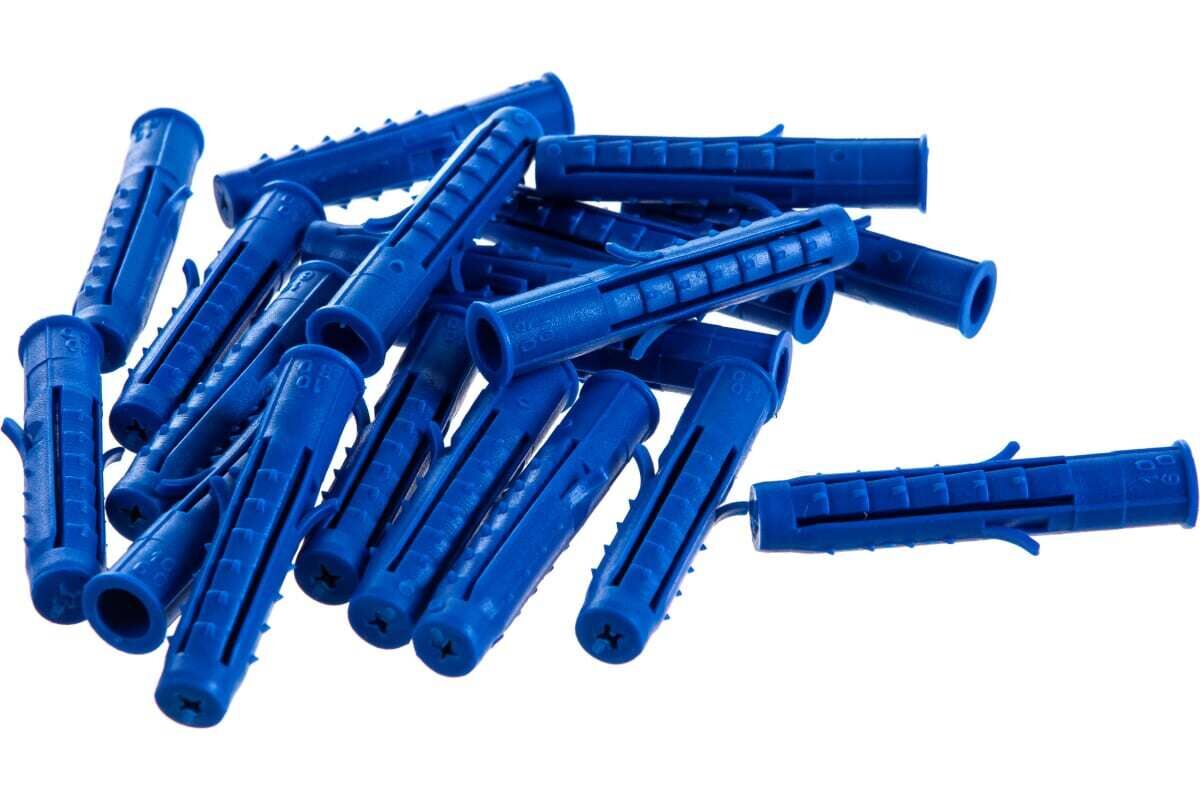 Дюбель распорный Чапай Tech-KREP 8х80 шипы-усы (синие) (упак=300шт) 1