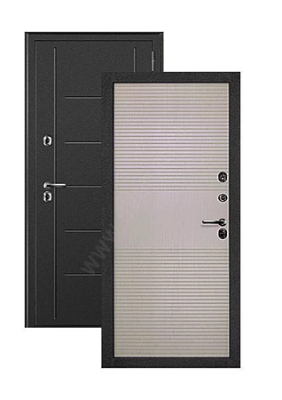 Дверь металлическая 10 см Термаль Белый Дуб 960х2050 левая Терморазрыв Дверной Континент