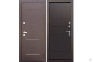 Дверь металлическая 11,5 см Новелло Графит/Белый с зеркалом 860х2050 правая Дверной Континент 1 ЕУ891 
