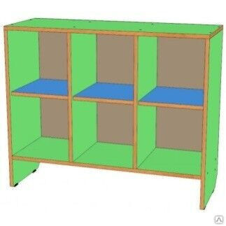 Шкаф для горшков 6 мест, горизонтальный, цветной 886х320х726 арт.13-004