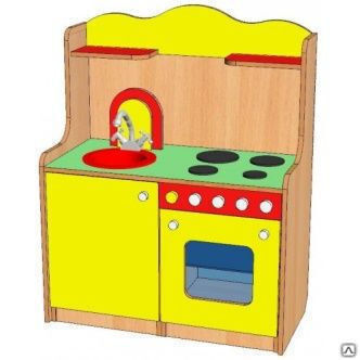 Кухня игровая "Двойка" цвет 1 арт.14-002