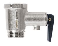 Предохранительный клапан бойлера с флажком для принудительного сброса воды QS-3401 , 1/2”