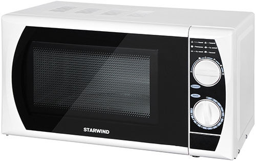 Микроволновая печь - СВЧ Starwind SMW2920 17 л, белый/черный SMW2920 17 л белый/черный