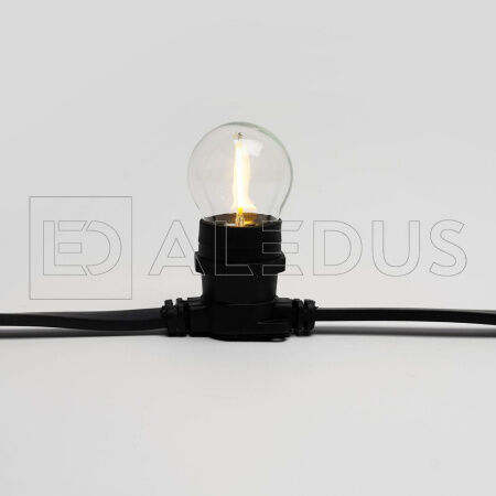 Светодиодная лампа филамент ALEDUS для Белт лайта, E27, G45, теплая белая aledus