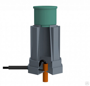 Кессон для скважины(цилиндр) с горловиной, высота 1350 мм 