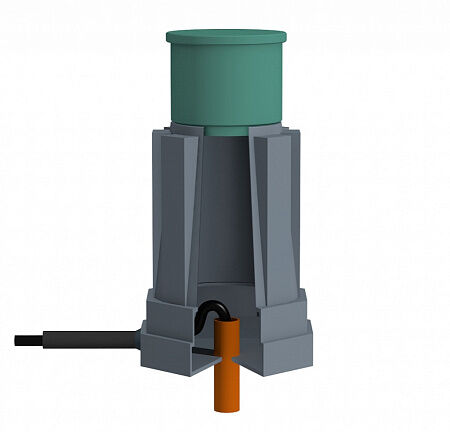 Кессон для скважины(цилиндр) с горловиной, высота 1350 мм