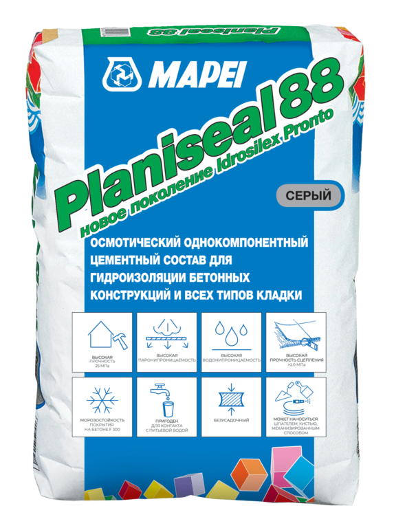 Гидроизоляция Mapei Planiseal 88, 25 кг