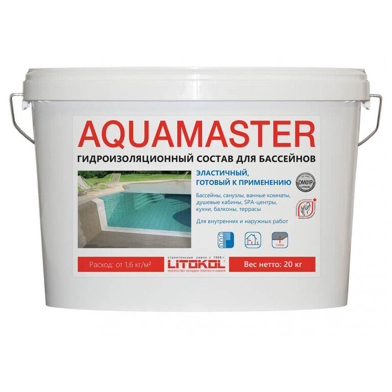 Гидроизоляция Litokol Aquamaster, 20 кг