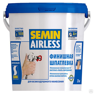 Шпатлевка Semin Airless Boss синяя крышка, 25 кг #1