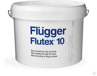 Краска Flugger Flutex 10, 0,75 л 