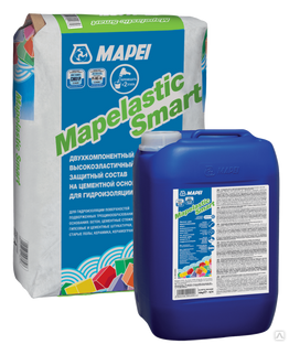 Гидроизоляция Mapei Mapelastic SMART A+B 2-х компонентная, 30 кг 