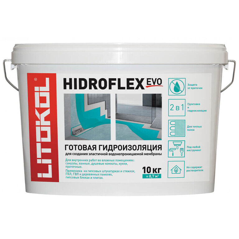 Гидроизоляция Litokol Hidroflex, 10 кг