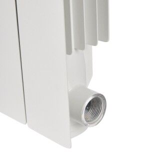 Радиатор алюминиевый STOUT ALPHA 500 4 секций боковое подключение (белый RAL 9016) 6