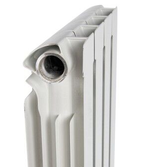 Радиатор алюминиевый STOUT ALPHA 500 4 секций боковое подключение (белый RAL 9016) 7