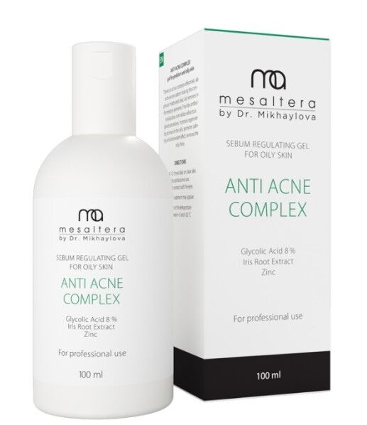 Анти акне комплекс, гель с антиоксидантным действием для жирной кожи mesaltera anti acne complex, 100мл