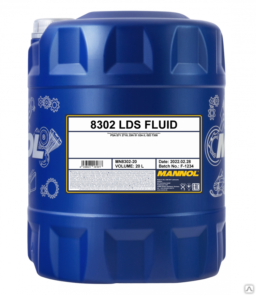 Гидравлическая жидкость Mannol LDS Fluid 8302 20 л