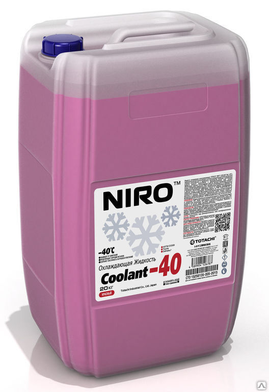 Охлаждающая жидкость NIRO Coolant Red -40C 10 Totachi