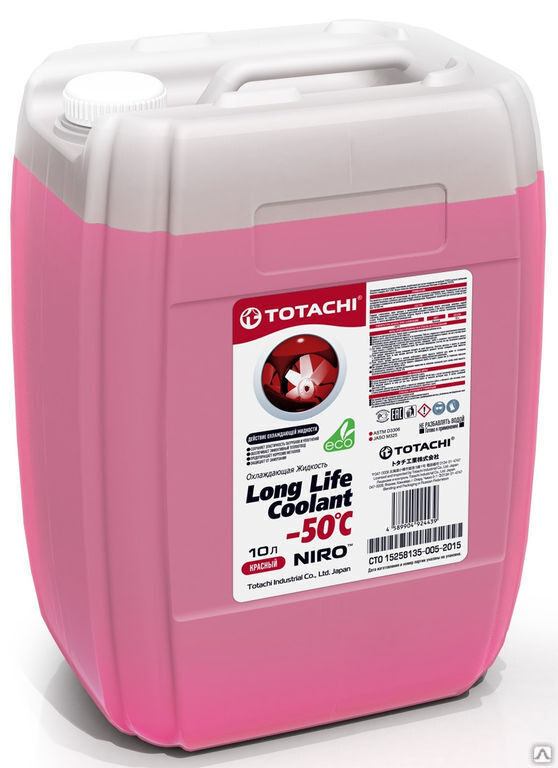 Охлаждающая жидкость TOTACHI NIRO LLC RED -50 C 10 Totachi