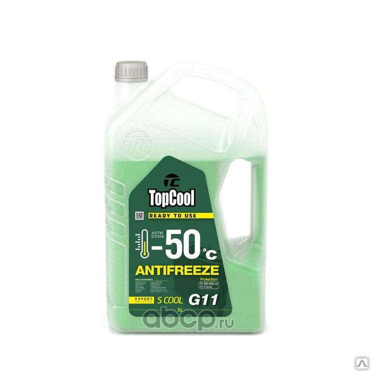 Жидкость охлаждающая низкозамерзающая TopCool Antifreeze S cool -50 C 5 л