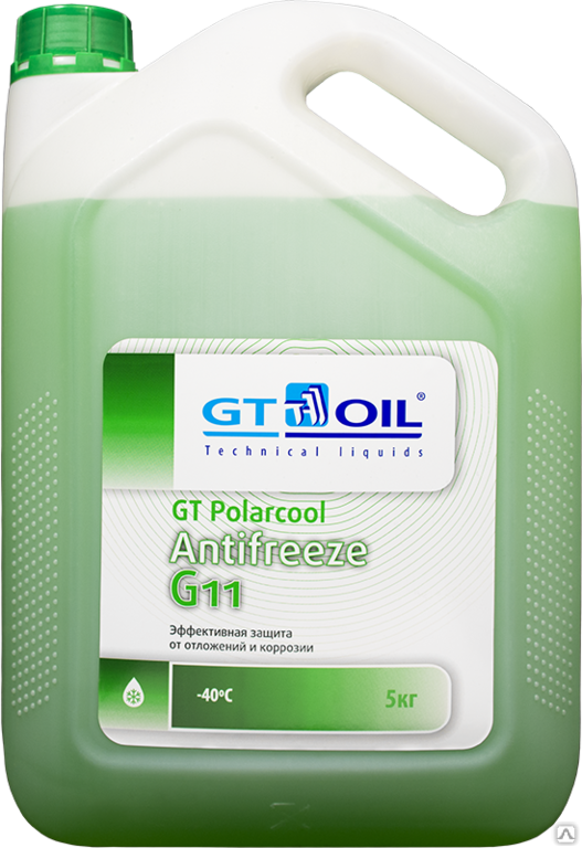 Антифриз готовый к прим зеленый GT PolarCool G11 5л
