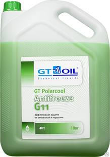 Антифриз готовый к применению зеленый GT PolarCool G11 10л 