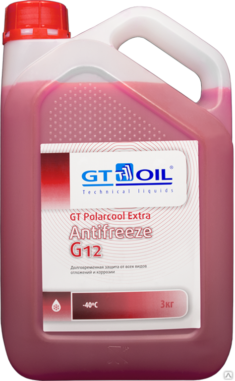 Антифриз готовый к прим красный GT Polarcool Extra Antifreeze G12 3л