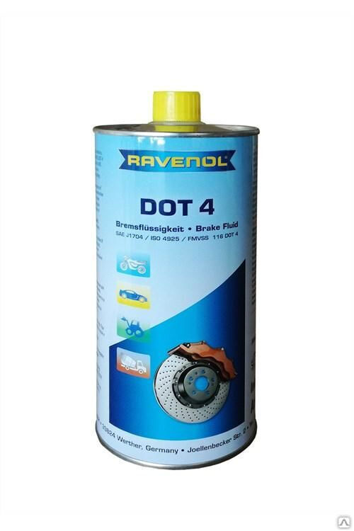 Тормозная жидкость RAVENOL DOT-4 1 л Ravenol