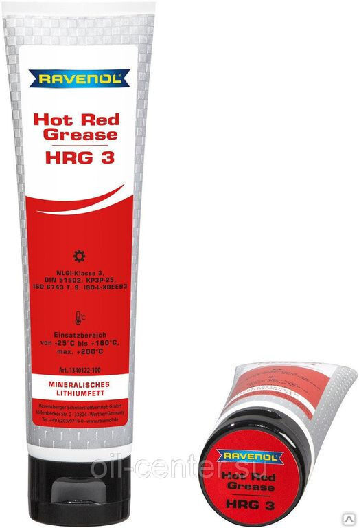 Смазка RAVENOL Hot Red Grease HRG 3 0,1 Ravenol