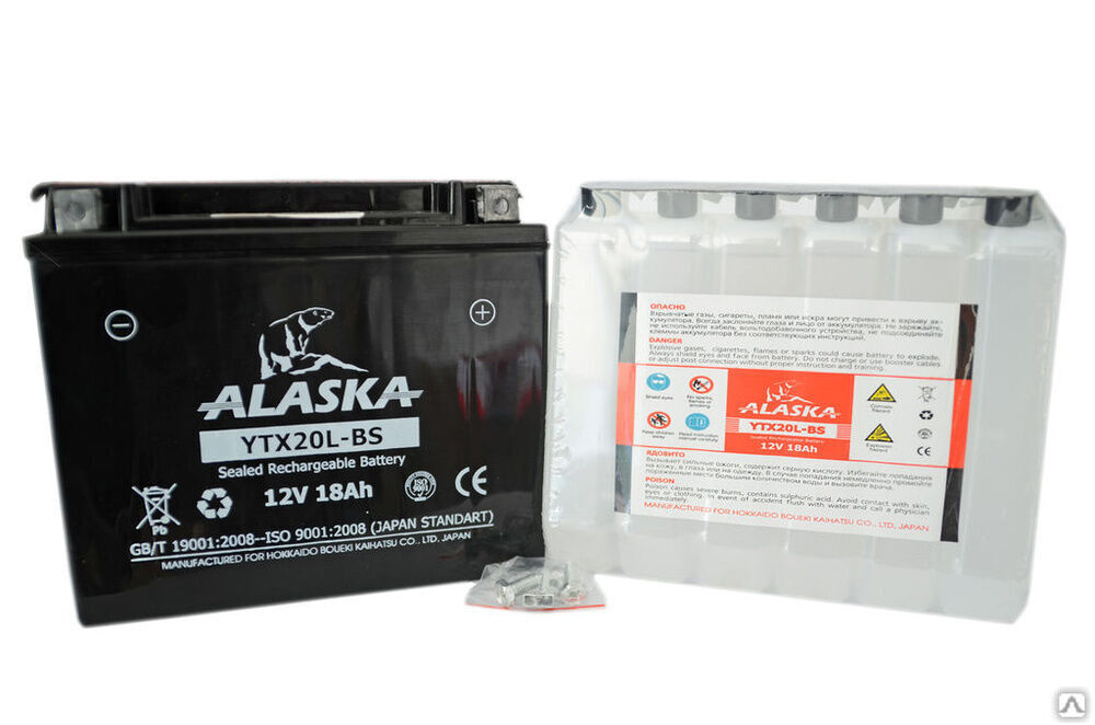 Аккумулятор ALASKA 6АЧ YTX7A-BS 12V