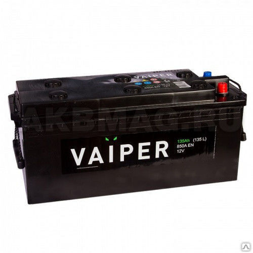 Аккумулятор 6СТ-135ач 850А VAIPER 513x190x223мм Viper