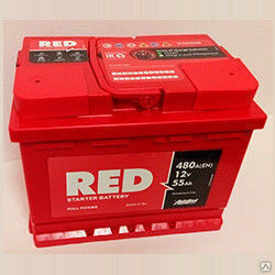 Аккумуляторные Батареи RED 6СТ-55ач 480А 242х175х190
