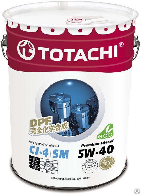 Масло моторное TOTACHI Premium Diesel Fully Synthetic CJ-4/SM 5W-40 60 л Totachi