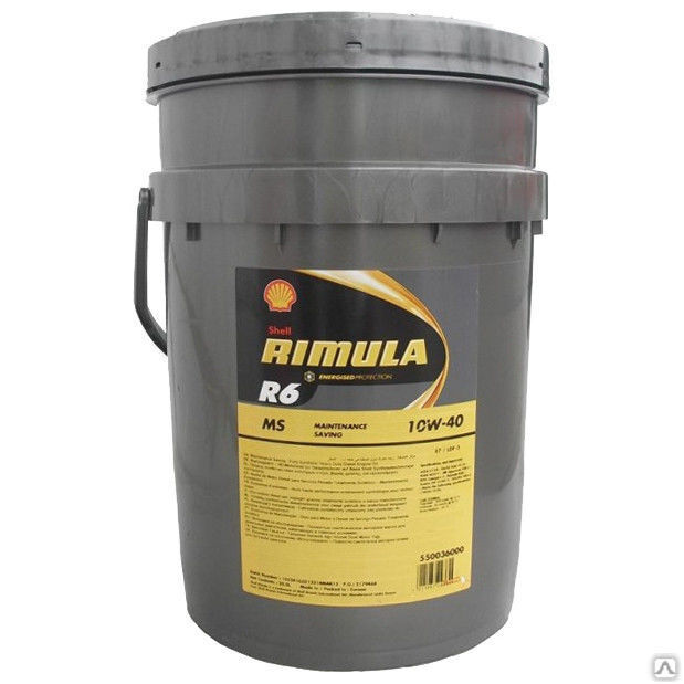 Масло моторное Shell Rimula R6 MS 10W-40 E7 LDF3 20 л
