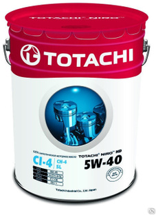 Масло моторное TOTACHI NIRO HD SYNTHETIC API CI-4/SL 5W-40 16.5 кг 19 л Totachi 