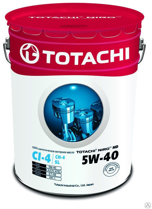 Масло моторное TOTACHI NIRO HD SYNTHETIC API CI-4/SL 5W-40 16.5 кг 19 л Totachi