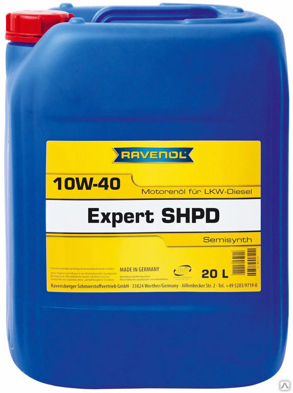 Масло моторное RAVENOL Expert SHPD SAE 10W-40 20 л Ravenol