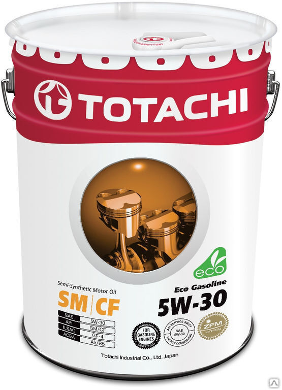 Масло моторное TOTACHI Eco Gasoline Semi-Synthetic SN/CF 5W-30 60 л Totachi
