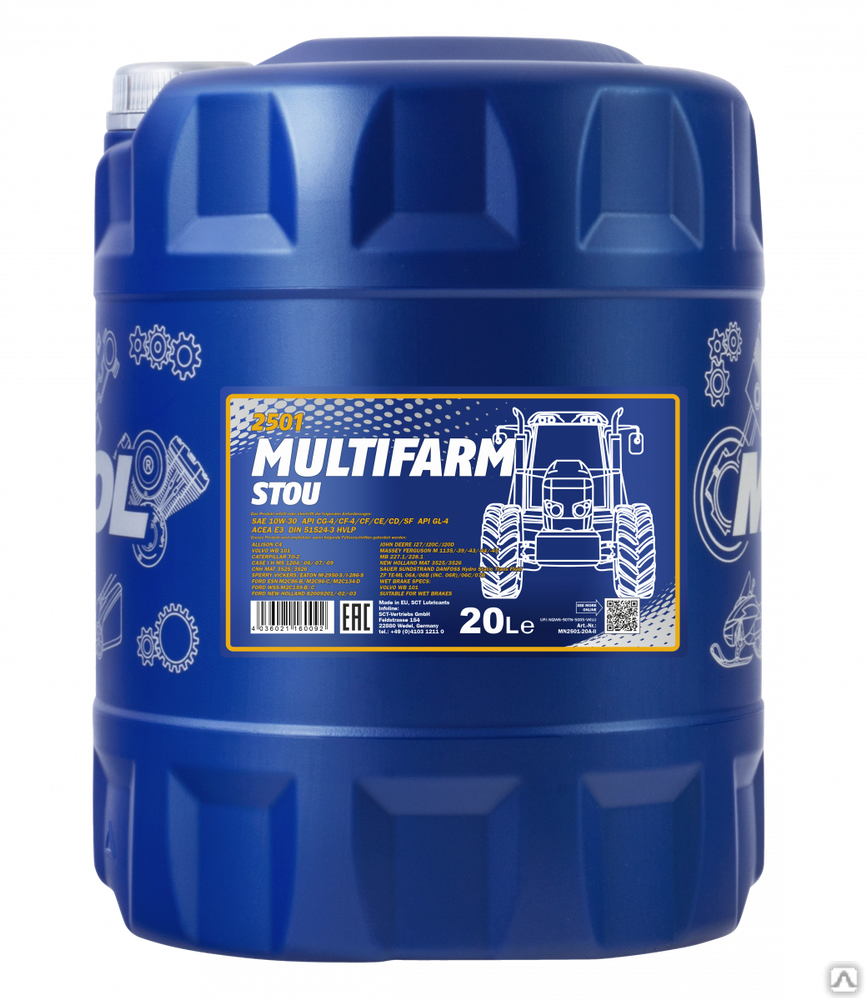 Масло моторное Mannol Multifarm STOU 10W-30 2501 20 л