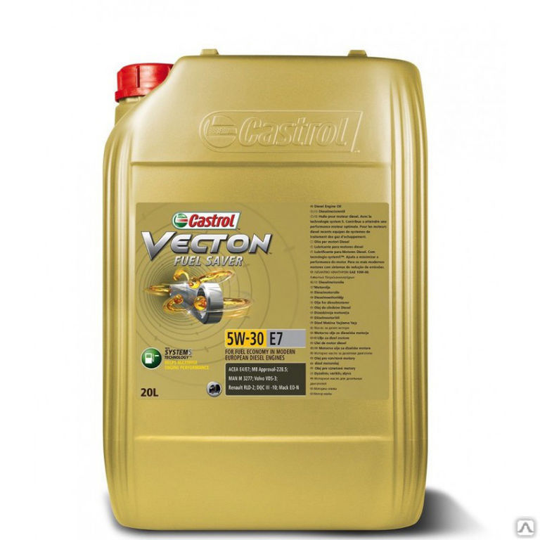 Масло моторное CASTROL Vecton Fuel Saver 5W-30 E7 20 л Castrol