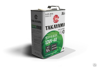 Масло моторное Takayama SAE 10W-40 API SL ACEA A3/B4 20 л 