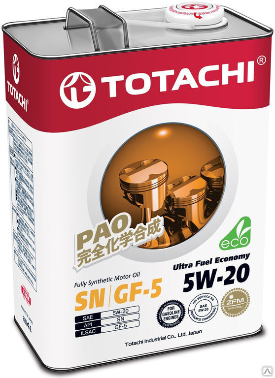Масло моторное Totachi Ultra Fuel Fully Synthetic SN 5W-20 20 л